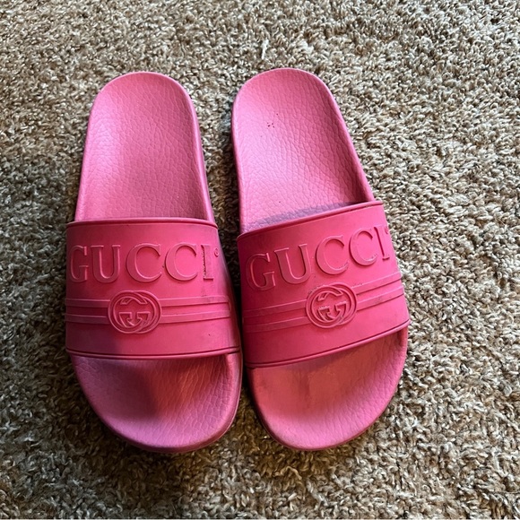 Pink Gucci slides size 38 - Picture 1 of 4